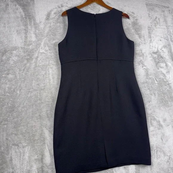 Coldwater Creek Little Black Sheath Dress Lined Sleeveless Versatile Size 16 - Picture 8 of 8